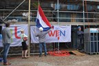 De Twijn - hoogste punt hijsen vlag